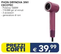 Esselunga PHON DRYNOVA 3IN1 CECOTEC offerta