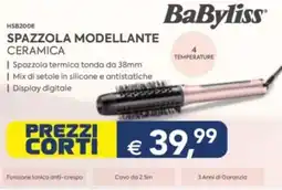 Esselunga BaByliss HSB200E SPAZZOLA MODELLANTE CERAMICA offerta
