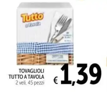 Spazio Conad Tovaglioli tutto a tavola offerta