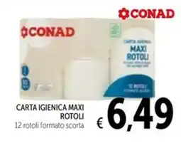 Spazio Conad Carta igienica maxi rotoli CONAD offerta