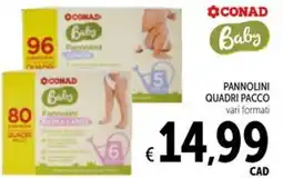 Spazio Conad Pannolini quadri pacco CONAD offerta