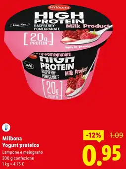 Lidl Milbona Yogurt proteico offerta