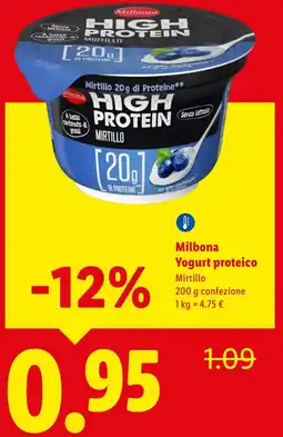 Lidl Milbona Yogurt proteico offerta