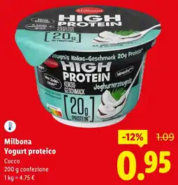 Lidl Milbona Yogurt proteico offerta
