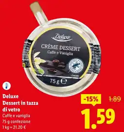 Lidl Deluxe Dessert in tazza di vetro offerta