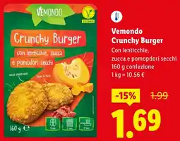 Lidl Vemondo Crunchy Burger offerta