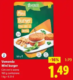 Lidl Vemondo Mini burger offerta