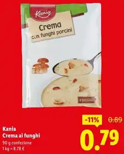 Lidl Kania Crema ai funghi offerta