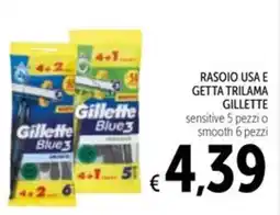 Spazio Conad Rasoio usa e getta trilama GILLETTE offerta