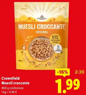Crownfield Muesli croccante