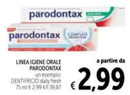 Spazio Conad Parodontax dentifricio daily fresh offerta