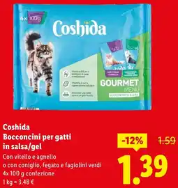 Lidl Coshida Bocconcini per gatti in salsa/gel offerta