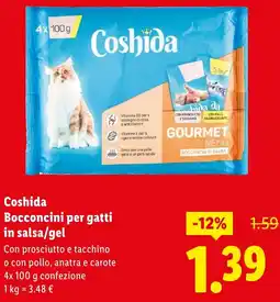 Lidl Coshida Bocconcini per gatti in salsa/gel offerta