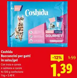 Lidl Coshida Bocconcini per gatti in salsa/gel offerta