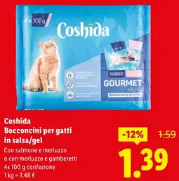 Lidl Coshida Bocconcini per gatti in salsa/gel offerta