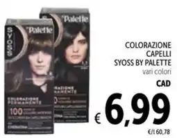 Spazio Conad Colorazione capelli SYOSS BY PALETTE offerta