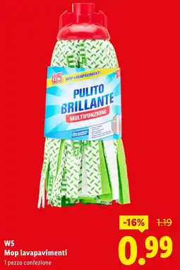 Lidl W5 Mop lavapavimenti offerta