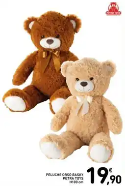 Spazio Conad Peluche orso basky PETRA TOYS offerta