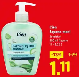Lidl Cien Sapone mani offerta
