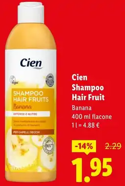 Lidl Cien Shampoo Hair Fruit offerta