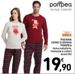 Spazio Conad Pigiama uomo o donna POMPEA offerta
