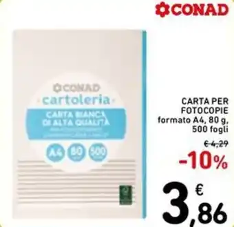 Spazio Conad Carta per fotocopie CONAD offerta