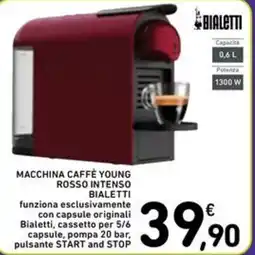 Spazio Conad Macchina caffè young rosso intenso BIALETTI offerta