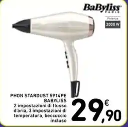 Spazio Conad PHON STARDUST 5914PE BABYLISS offerta