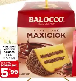 Iperal Panettone maxiciok BALOCCO offerta