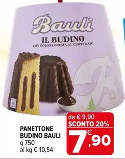Iperal Panettone budino BAULI offerta