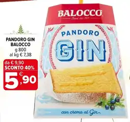 Iperal Pandoro gin BALOCCO offerta