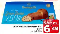 Iperal Gran babà delizia MELEGATTI offerta