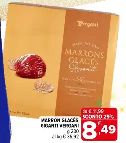 Iperal Marron glacés giganti VERGANI offerta