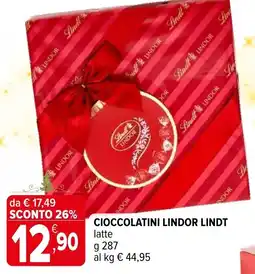 Iperal Cioccolatini lindor LINDT offerta