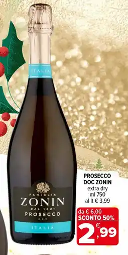 Iperal Prosecco doc ZONIN offerta