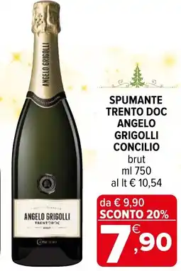 Iperal Spumante trento doc ANGELO GRIGOLLI CONCILIO offerta