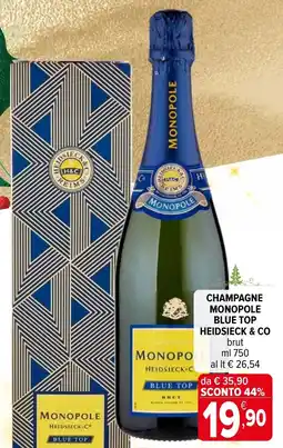 Iperal Champagne monopole blue top HEIDSIECK & CO offerta