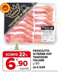Iperal Prosciutto di parma dop tradizioni italiane PARMA offerta