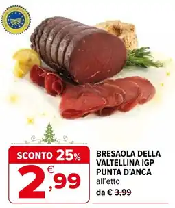Iperal Bresaola della valtellina igp PUNTA D'ANCA offerta