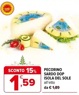 Iperal Pecorino sardo dop ISOLA DEL SOLE offerta