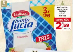 Iperal Mozzarella santa lucia GALBANI offerta
