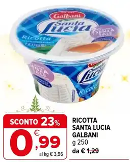 Iperal Ricotta santa lucia GALBANI offerta