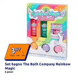 Action Set bagno The Bath Company Rainbow Magic offerta