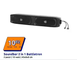 Action Soundbar 2 in 1 Battletron offerta