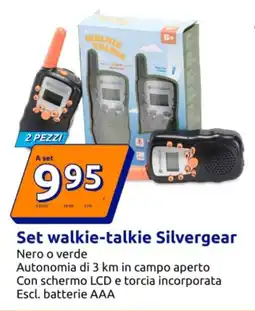 Action Set walkie-talkie Silvergear offerta