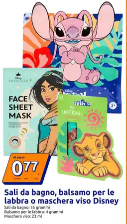 Action Sali da bagno, balsamo per le labbra o maschera viso Disney offerta