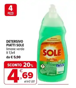 Iperal Detersivo piatti SOLE offerta