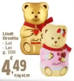 Orizzonte Supermercati Lindt Orsetto offerta