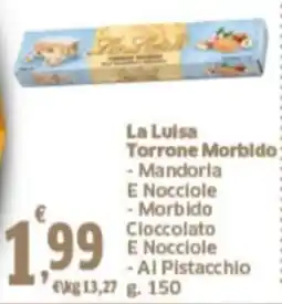 Orizzonte Supermercati La Luisa Torrone Morbido offerta