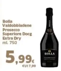 Orizzonte Supermercati Bolla Valdobbiadene Prosecco Superiore Docg Extra Dry offerta
